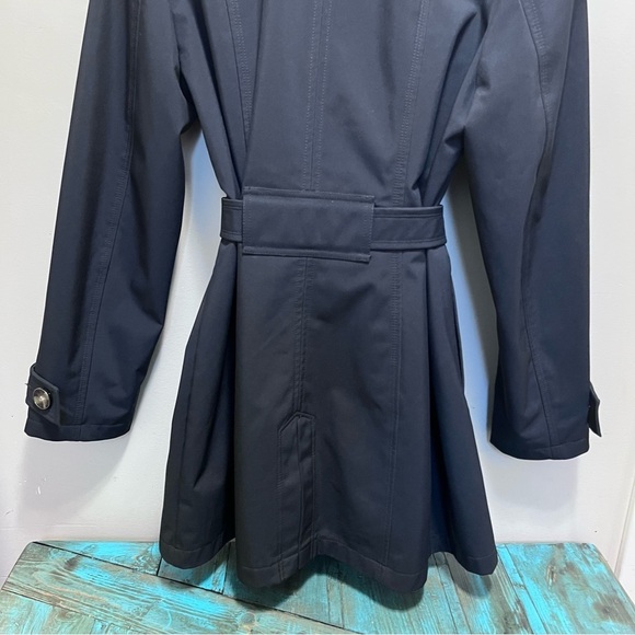 Sebby Collection Navy Blue Raincoat Size XL Outdoor Classic Trench Coat - Picture 5 of 11
